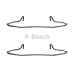 1 987 474 175 BOSCH Комплектующие, колодки дискового тормоза