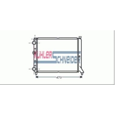 1713401 KUHLER SCHNEIDER Радиатор, охлаждение двигател