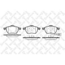 401 041L-SX STELLOX Комплект тормозных колодок, дисковый тормоз