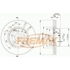 BD-0414 FREMAX Тормозной диск