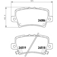 8DB 355 006-751 HELLA Комплект тормозных колодок, дисковый тормоз