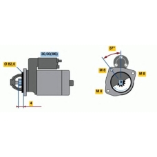0 986 021 640 BOSCH Стартер