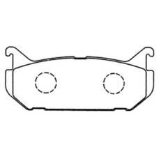 AKD-1164 ASVA Комплект тормозных колодок, дисковый тормоз