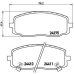 P 30 032 BREMBO Комплект тормозных колодок, дисковый тормоз