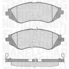 363916060207 MAGNETI MARELLI Комплект тормозных колодок, дисковый тормоз