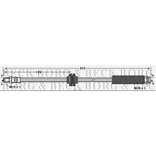 BBH7766 BORG & BECK Тормозной шланг
