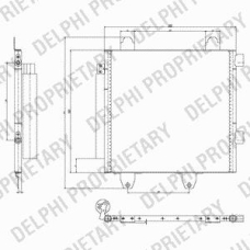 TSP0225643 DELPHI Конденсатор, кондиционер