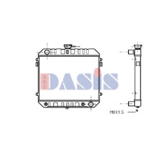 151470N AKS DASIS Радиатор, охлаждение двигателя