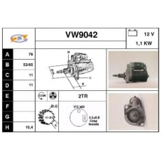 VW9042 SNRA Стартер