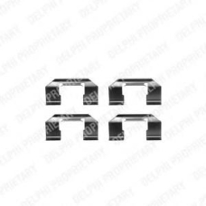 LX0232 DELPHI Комплектующие, колодки дискового тормоза