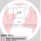 23693.165.1<br />ZIMMERMANN<br />Комплект тормозных колодок, дисковый тормоз