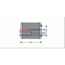 0990111 KUHLER SCHNEIDER Теплообменник, отопление салона