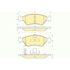 6131732 GIRLING Комплект тормозных колодок, дисковый тормоз