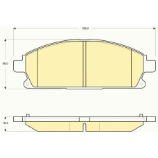 6132939 GIRLING Комплект тормозных колодок, дисковый тормоз
