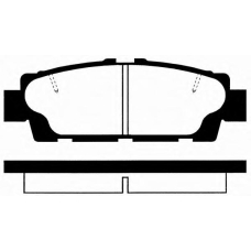J PP-265AF JAPANPARTS Комплект тормозных колодок, дисковый тормоз