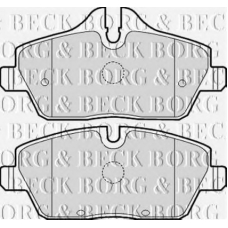 BBP2051 BORG & BECK Комплект тормозных колодок, дисковый тормоз