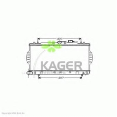 31-0516 KAGER Радиатор, охлаждение двигателя