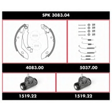 SPK 3083.04 ROADHOUSE Комплект тормозов, барабанный тормозной механизм