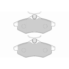FD7027A NECTO Комплект тормозных колодок, дисковый тормоз