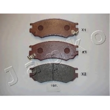50197 JAPKO Комплект тормозных колодок, дисковый тормоз