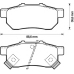 572473B BENDIX Комплект тормозных колодок, дисковый тормоз