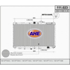 111.023 AHE Радиатор, охлаждение двигателя