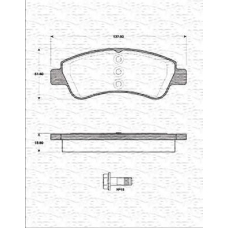 363702161418 MAGNETI MARELLI Комплект тормозных колодок, дисковый тормоз