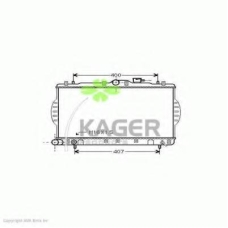 31-2234 KAGER Радиатор, охлаждение двигателя