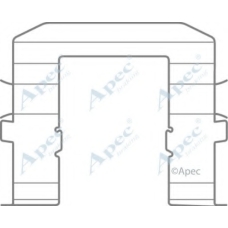 KIT1074 APEC Комплектующие, тормозные колодки
