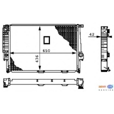 8MK 376 713-141 HELLA Радиатор, охлаждение двигателя