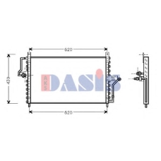 152030N AKS DASIS Конденсатор, кондиционер
