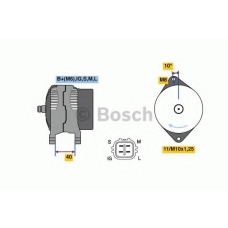 0 986 080 470 BOSCH Генератор