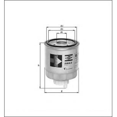 KC 186 KNECHT Топливный фильтр