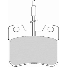 FD6369A NECTO Комплект тормозных колодок, дисковый тормоз