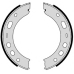 S 65 503 BREMBO Комплект тормозных колодок, стояночная тормозная с