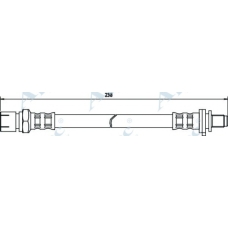 HOS3447 APEC Тормозной шланг