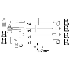 0 986 356 878 BOSCH Комплект проводов зажигания
