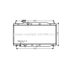 HDA2241 AVA Радиатор, охлаждение двигателя
