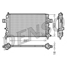 DRM20103 DENSO Радиатор, охлаждение двигателя