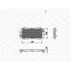 350213478000 MAGNETI MARELLI Радиатор, охлаждение двигателя