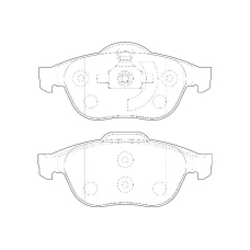WBP23245B WAGNER LOCKHEED Комплект тормозных колодок, дисковый тормоз