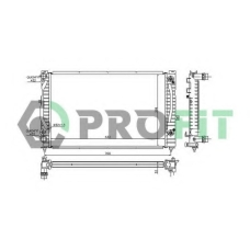 PR 0017A1 PROFIT Радиатор, охлаждение двигателя