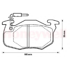 571332X BENDIX Комплект тормозных колодок, дисковый тормоз
