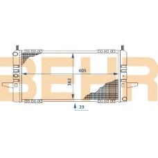 2109698 BEHR Radiator