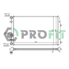 PR 6402A2 PROFIT Радиатор, охлаждение двигателя