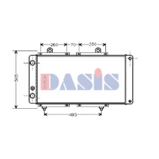 060040N AKS DASIS Радиатор, охлаждение двигателя