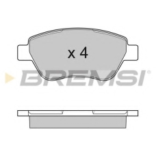 BP3040 BREMSI Комплект тормозных колодок, дисковый тормоз