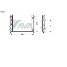 RTA2269 AVA Радиатор, охлаждение двигателя