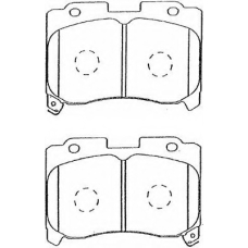 A1N028 AISIN Комплект тормозных колодок, дисковый тормоз