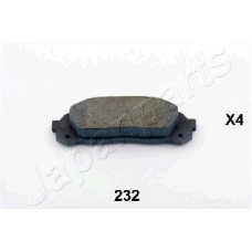 PP-232AF JAPANPARTS Комплект тормозных колодок, дисковый тормоз